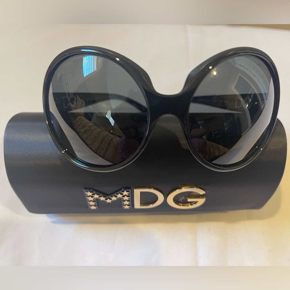 Dolce & Gabbana Madonna Black Sunglasses - Picture 10 of 10